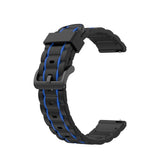 Smartwatch Silicone Strap (22mm) - Black / Dark Blue