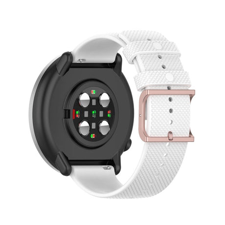 Smartwatch Silicone Strap (20mm) Chequered - White