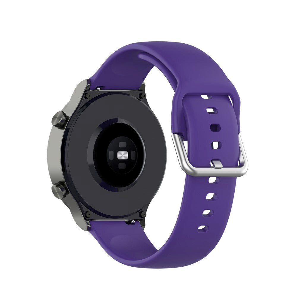 Smartwatch Buckle Silicone Strap (22mm) w. Buckle - Purple - Size L