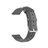 Universal Smartwatch Leather Strap (22mm) - Matte Grey