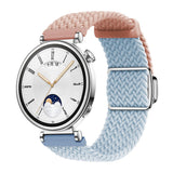 Universal 18mm EIDERWOOD Woven Watch Strap - Pink / Blue