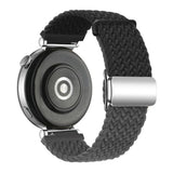 Universal 18mm EIDERWOOD Woven Watch Strap - Black / Grey