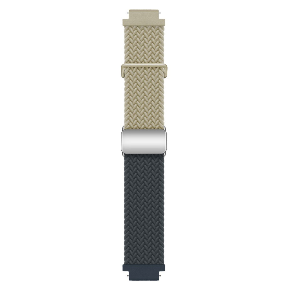 Universal 18mm EIDERWOOD Woven Watch Strap - Beige / Dark Blue