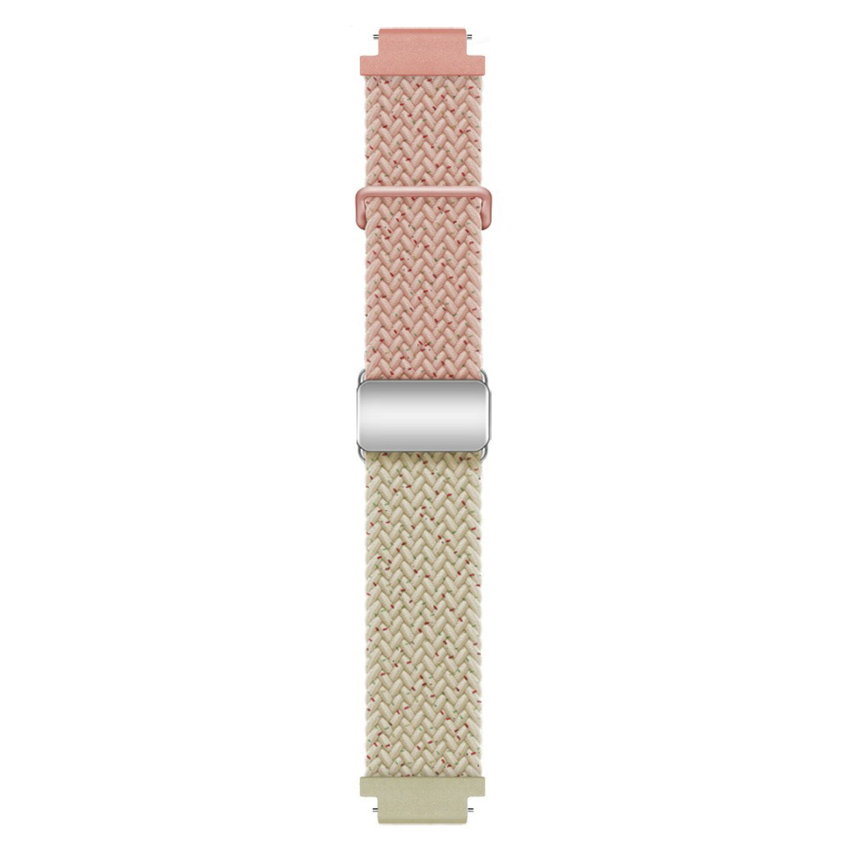 Universal 18mm EIDERWOOD Woven Watch Strap - Confetti Pink / Beige