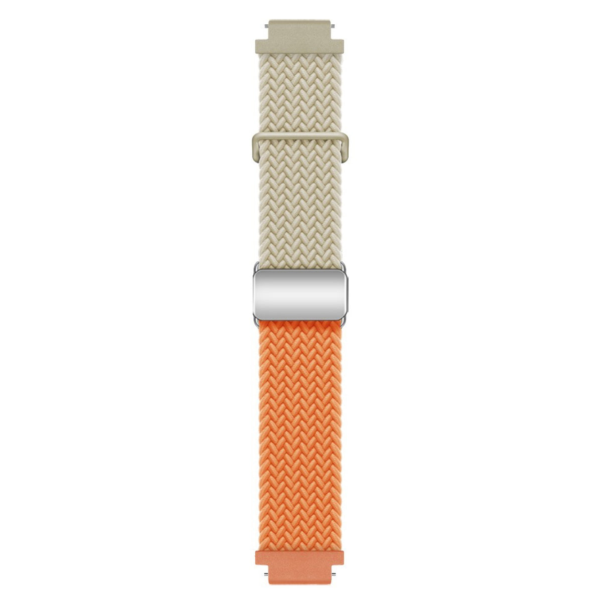 Universal 18mm EIDERWOOD Woven Watch Strap - Beige / Orange