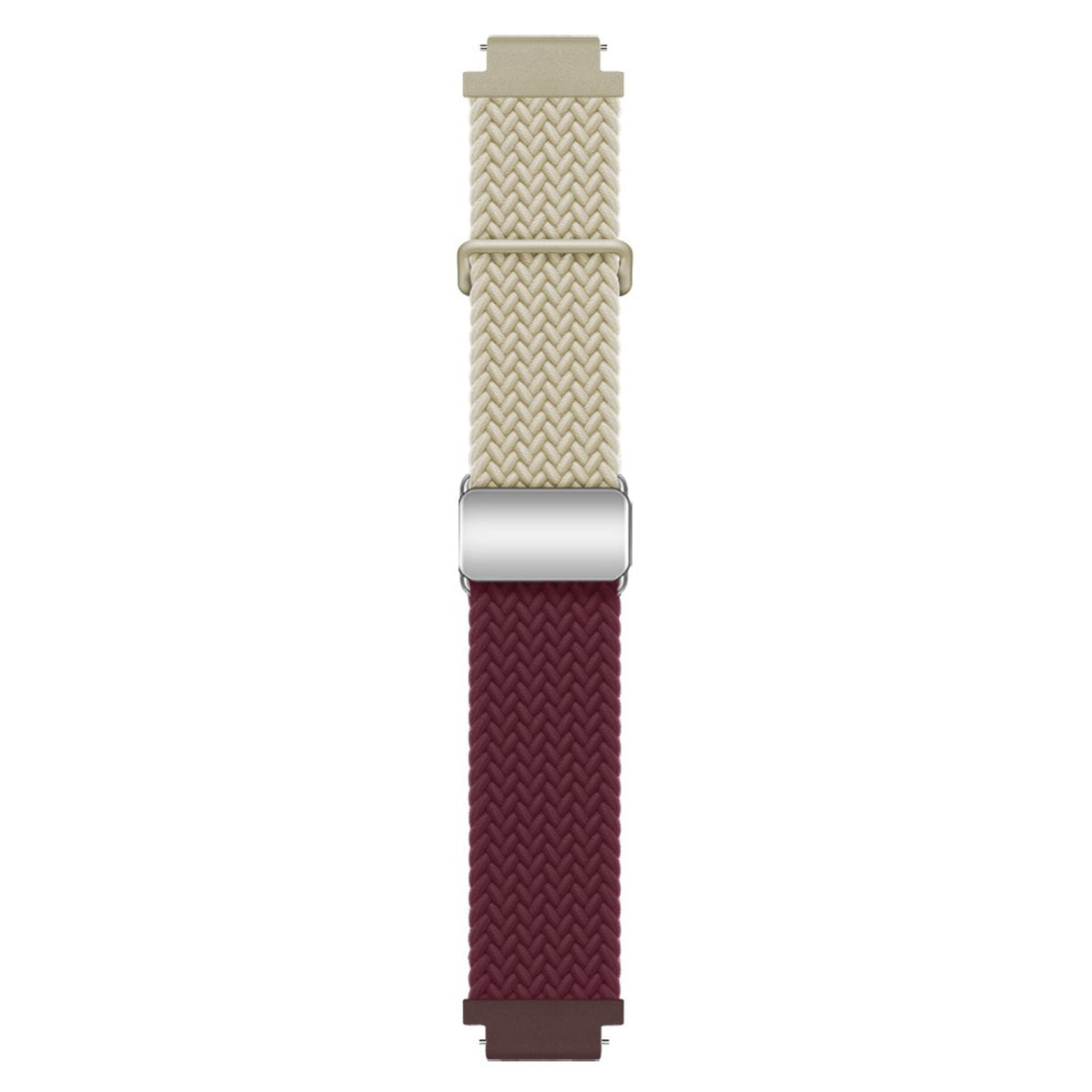Universal 18mm EIDERWOOD Woven Watch Strap - Beige / Red
