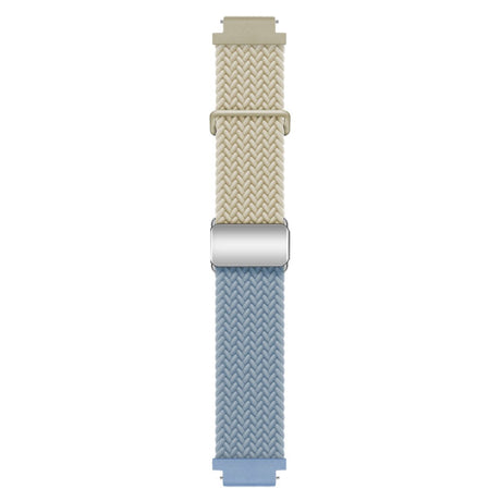 Universal 18mm EIDERWOOD Woven Watch Strap - Beige / Blue