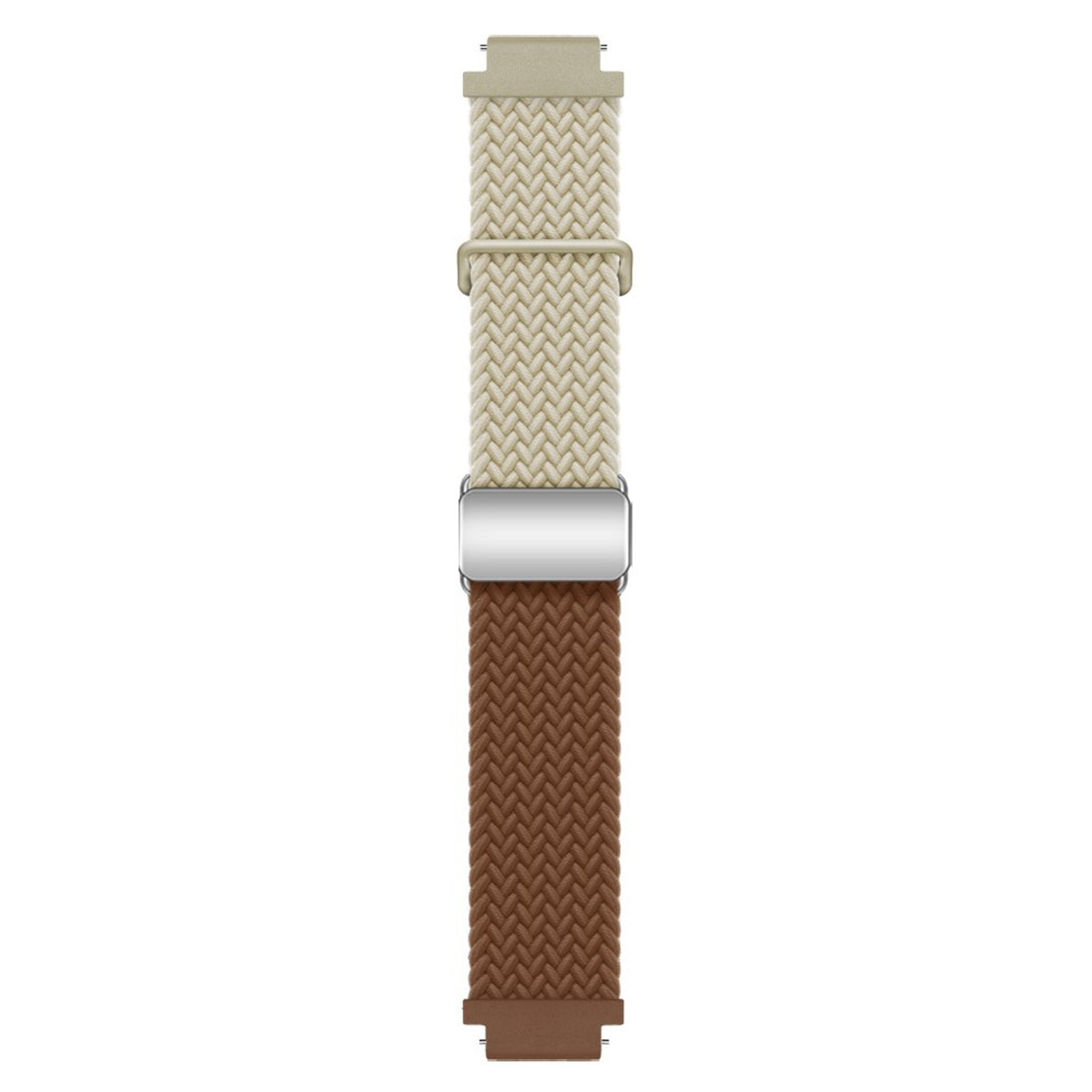 Universal 18mm EIDERWOOD Woven Watch Strap - Beige / Brown