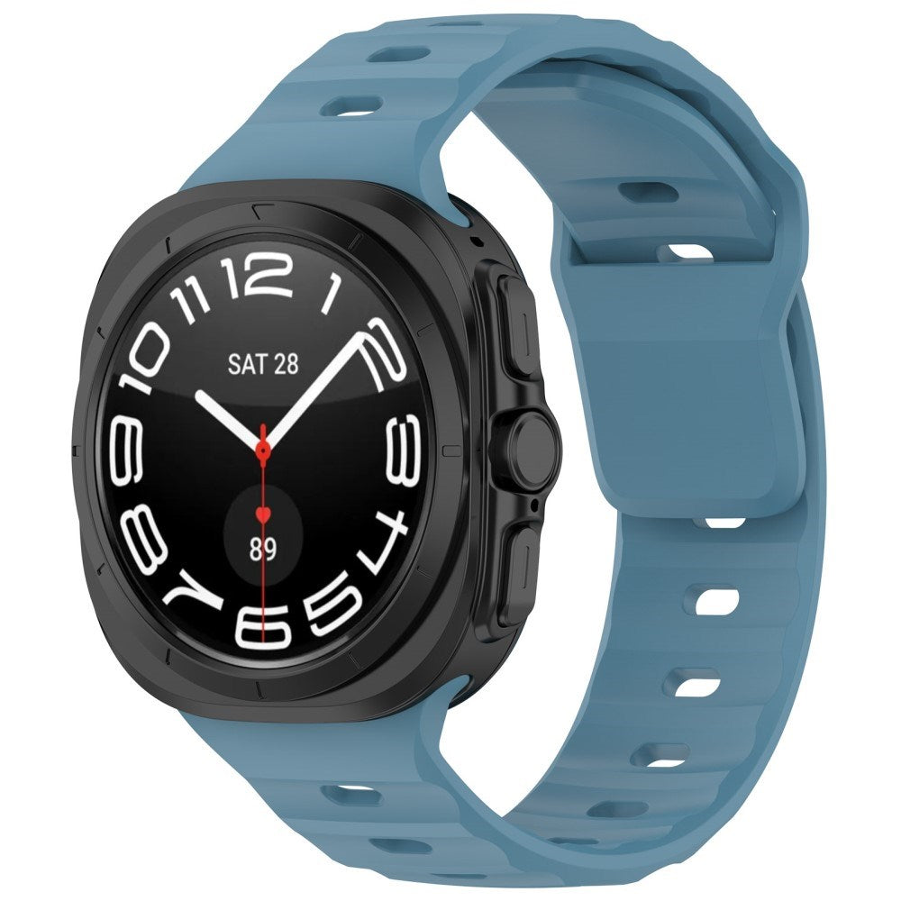 EIDERWOOD Samsung Galaxy Watch Ultra (47mm) Silicone Strap with Buckle - Blue