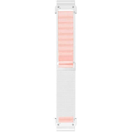 Universal Garmin 22mm QuickFit EIDERWOOD Nylon Strap - White / Pink