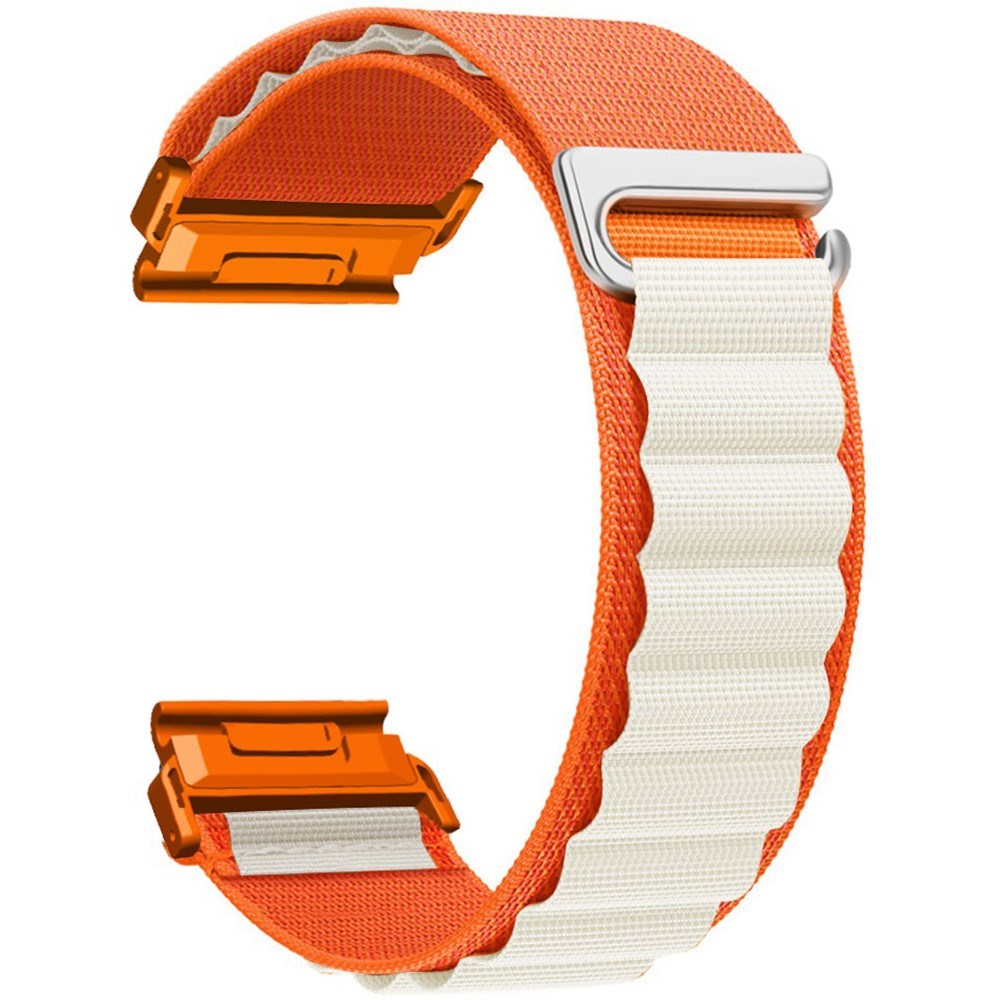 Universal Garmin 22mm QuickFit EIDERWOOD Nylon Strap - Orange / Beige