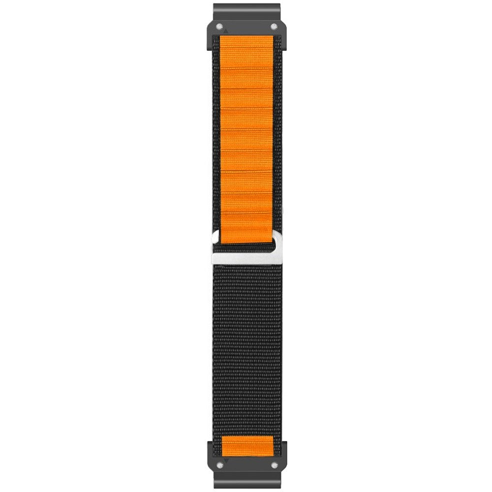 Universal Garmin 22mm QuickFit EIDERWOOD Nylon Strap - Black / Orange