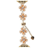 EIDERWOOD Apple Watch (38/40/SE/41/42mm) Flower Chain Strap - Gold / Orange