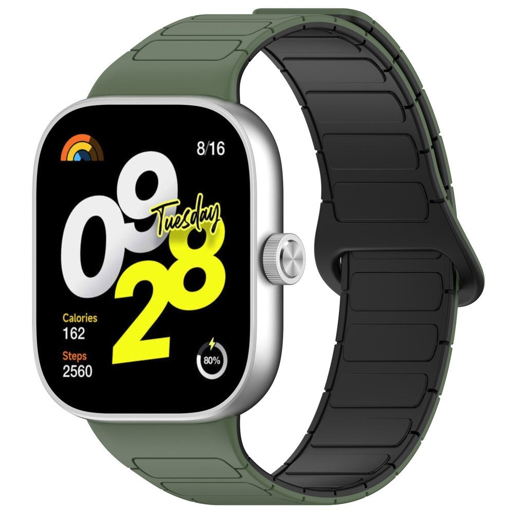 Xiaomi Smart Band 9 Pro / 8 Pro Two-Tone Magnetic Flexible Plastic Strap - Green / Black
