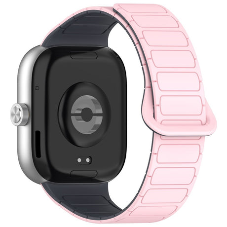 Xiaomi Smart Band 10 Pro / 9 Pro / 8 Pro Two-Tone Magnetic Flexible Plastic Strap - Pink / Grey