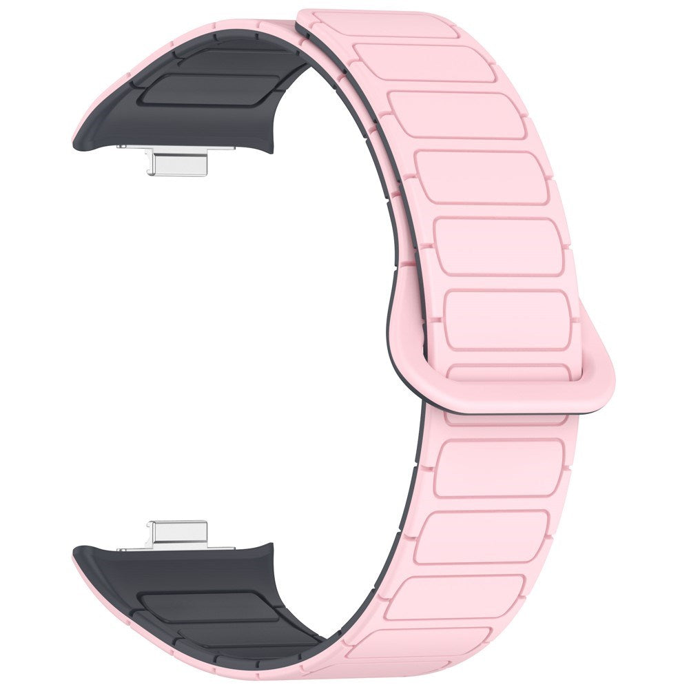 Xiaomi Smart Band 9 Pro / 8 Pro Two-Tone Magnetic Flexible Plastic Strap - Pink / Grey