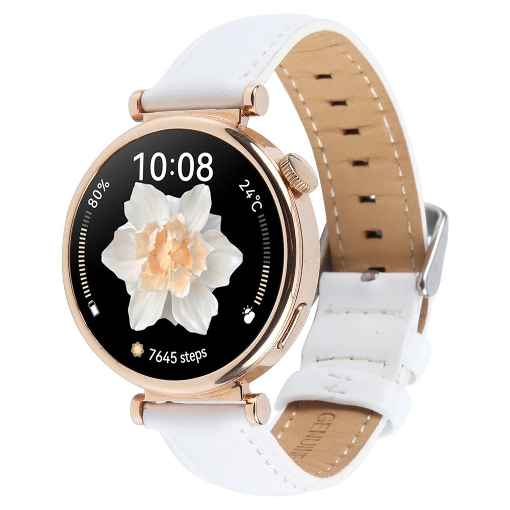 Garmin Lily 2 Active / Lily 2 EIDERWOOD Genuine Leather Strap - White
