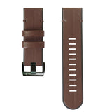 Universal Garmin Strap (26mm QuickFit) Leather & Silicone Strap - Brown/Black