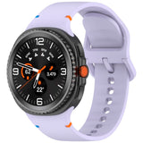 EIDERWOOD Samsung Galaxy Watch 8 / 8 Classic (40 / 44 / 46mm) Silicone Strap with Stitching Line - Purple