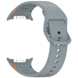 EIDERWOOD Samsung Galaxy Watch 8 / 8 Classic (40 / 44 / 46mm) Silicone Strap with Stitching Line - Grey