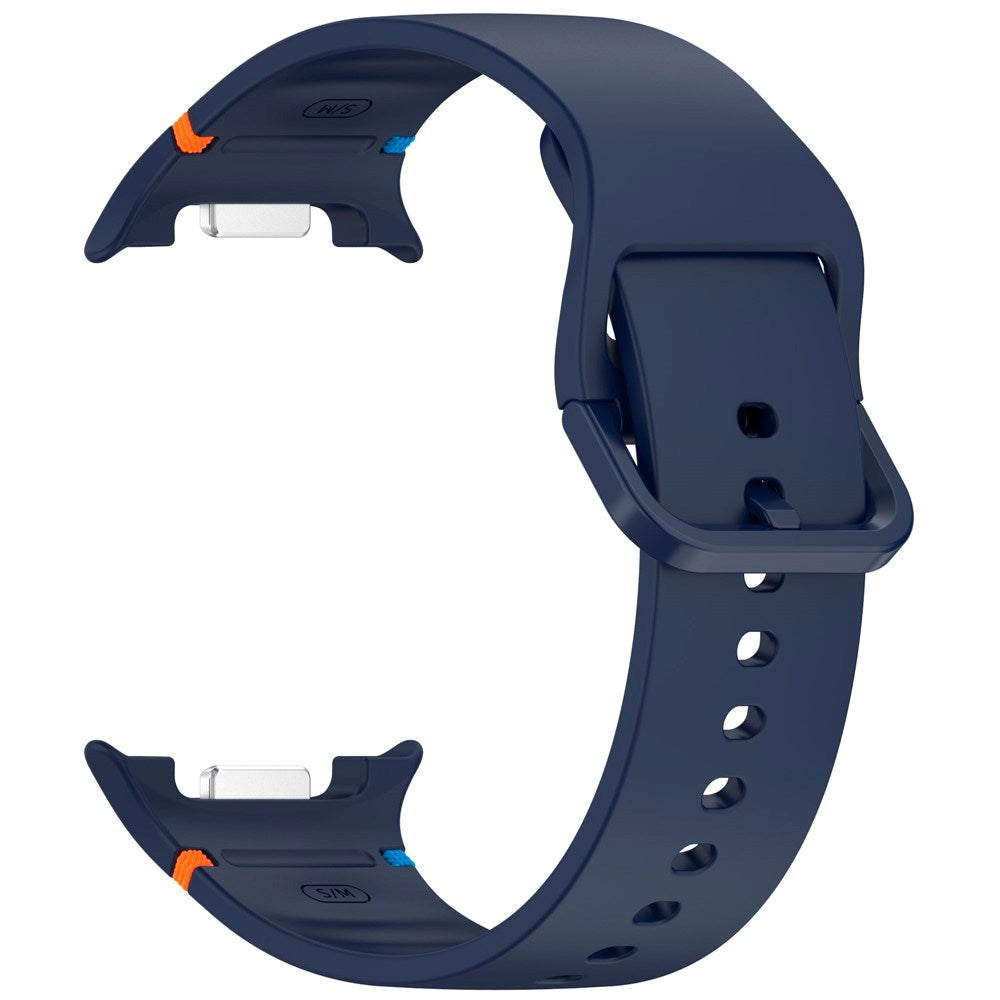 EIDERWOOD Samsung Galaxy Watch 8 / 8 Classic (40 / 44 / 46mm) Silicone Strap with Stitching Line - Midnight Blue