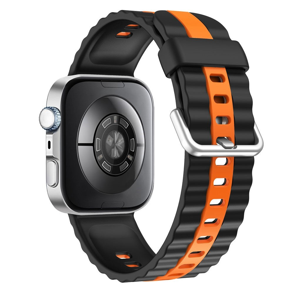 Huawei Watch Fit 4 Pro / 4 / 3 EIDERWOOD Two-Tone Silicone Strap - Black / Orange