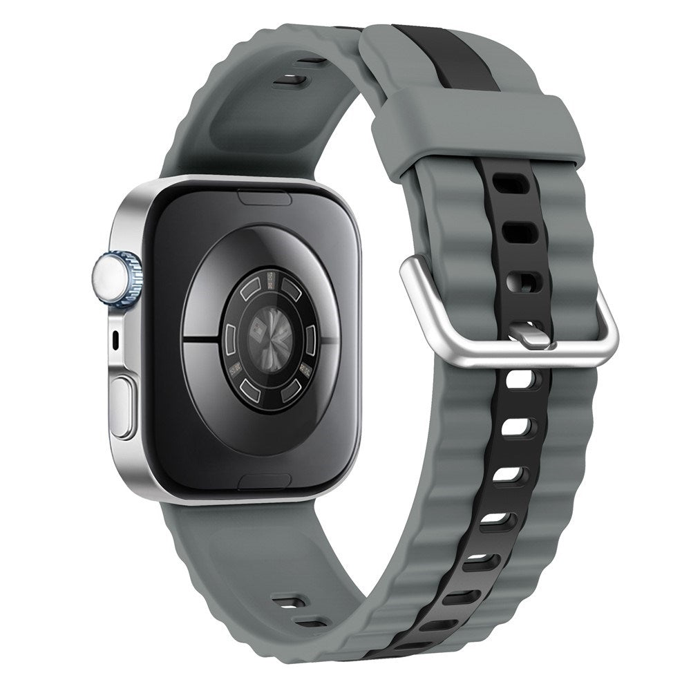 Huawei Watch Fit 5 Pro / 5 / 4 Pro / 4 / 3 EIDERWOOD Two-Tone Silicone Strap - Grey / Black