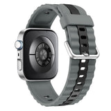 Huawei Watch Fit 5 Pro / 5 / 4 Pro / 4 / 3 EIDERWOOD Two-Tone Silicone Strap - Grey / Black