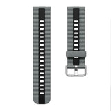 Huawei Watch Fit 5 Pro / 5 / 4 Pro / 4 / 3 EIDERWOOD Two-Tone Silicone Strap - Grey / Black