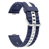 Huawei Watch Fit 4 Pro / 4 / 3 EIDERWOOD Two-Tone Silicone Strap - Blue / White