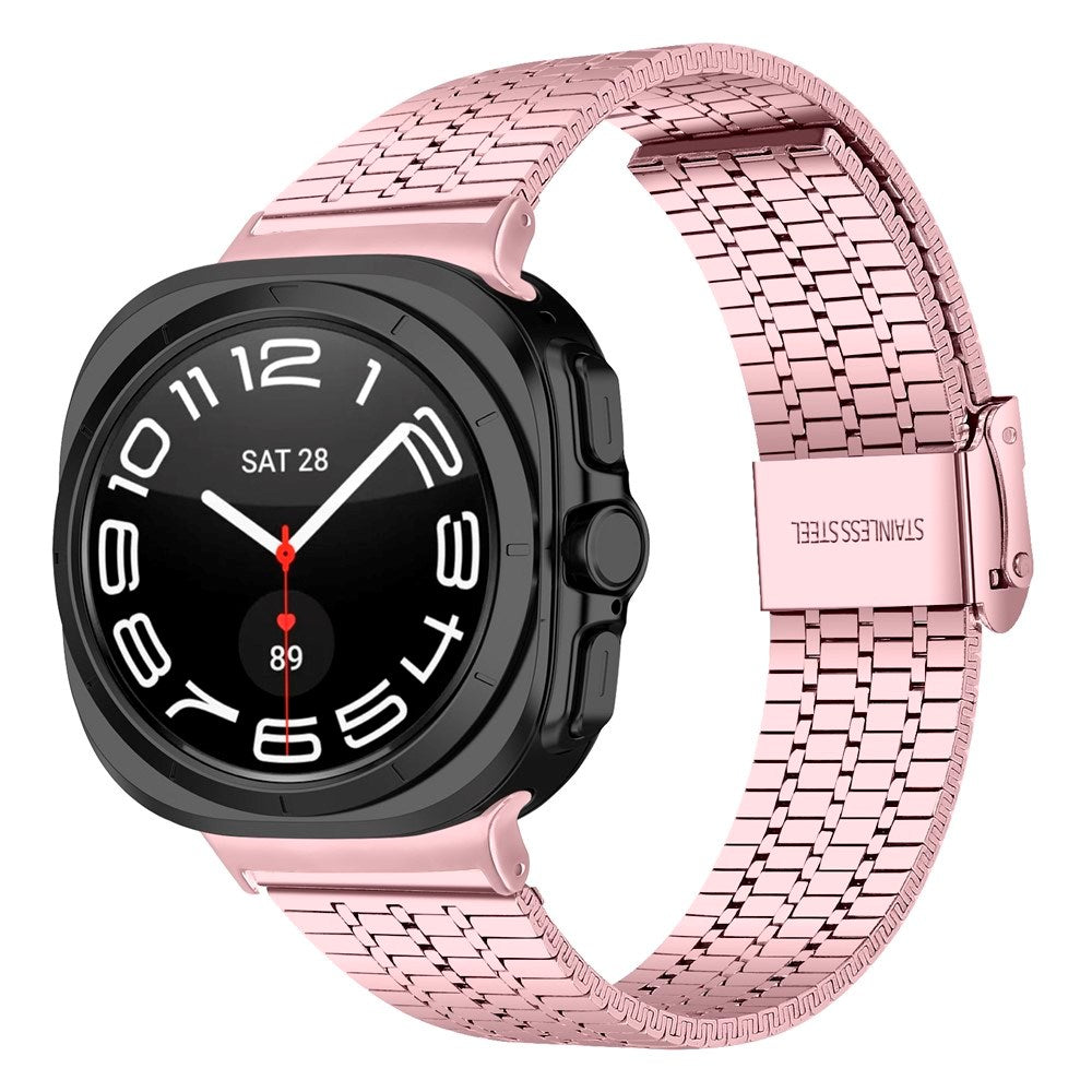 EIDERWOOD Samsung Galaxy Watch 8 / 8 Classic (40 / 44 / 46mm) Steel Strap - Pink