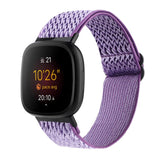 Fitbit Versa 3 Adjustable Nylon Fabric Strap - Purple