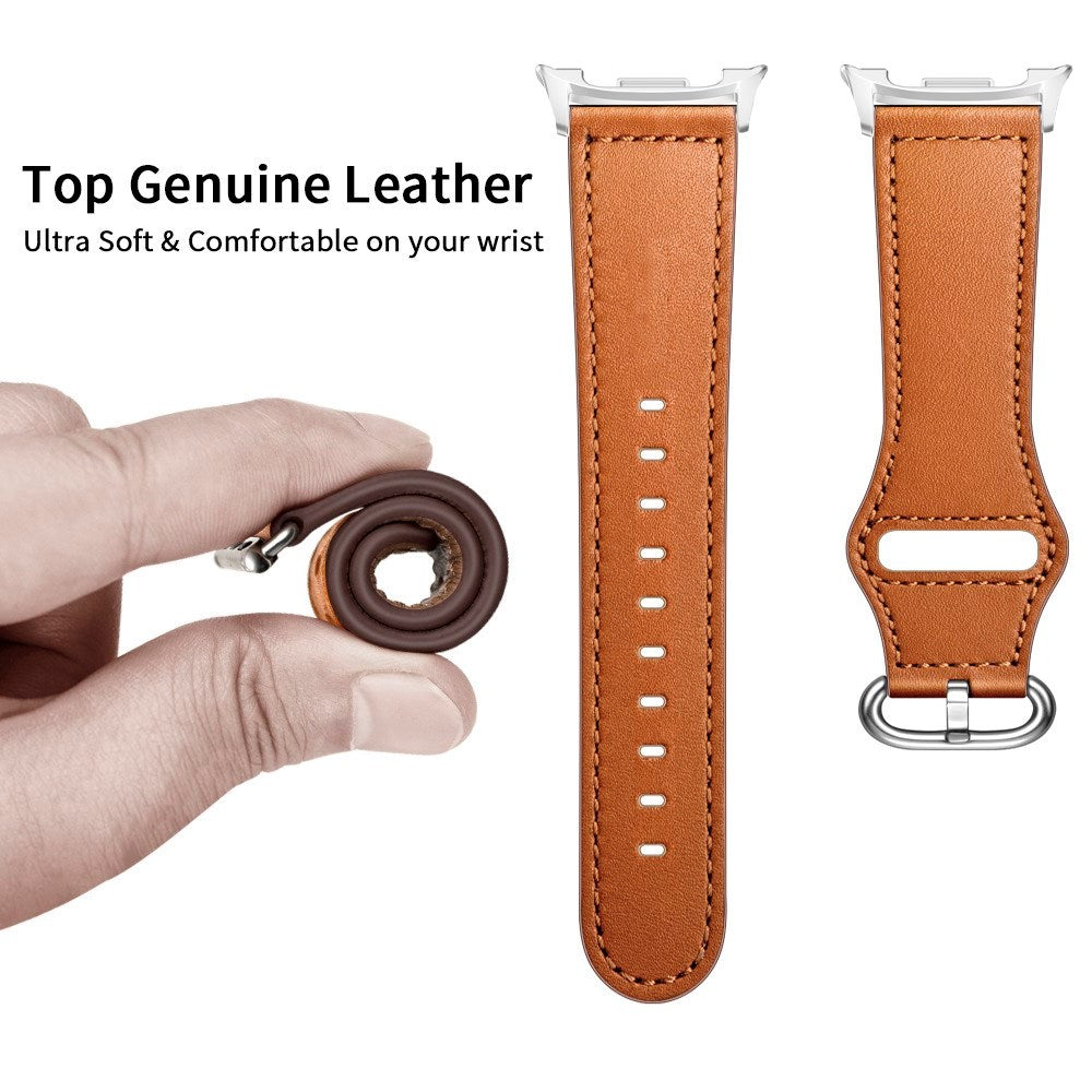 Samsung Galaxy Watch 8 / 8 Classic (40 / 44 / 46mm) Faux Leather Strap - Brown