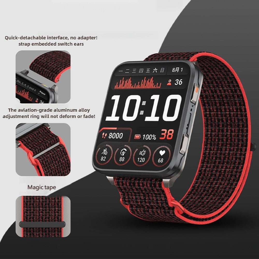 Garmin Venu X1 EIDERWOOD Nylon Strap - Red / Black