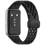 Huawei Band 11 / 11 Pro EIDERWOOD Perforated Silicone Strap - Black