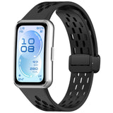 Huawei Band 11 / 11 Pro EIDERWOOD Perforated Silicone Strap - Black