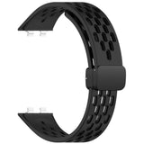 Huawei Band 11 / 11 Pro EIDERWOOD Perforated Silicone Strap - Black