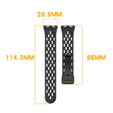 Huawei Band 11 / 11 Pro EIDERWOOD Perforated Silicone Strap - Black