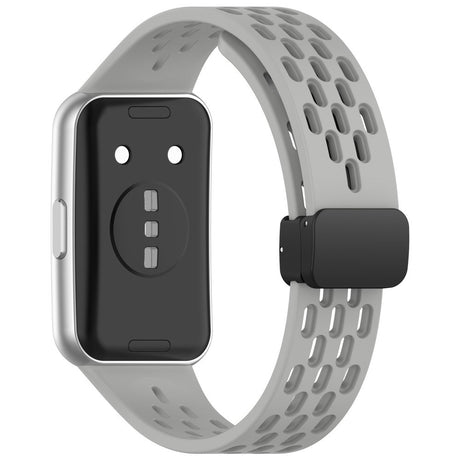 Huawei Band 11 / 11 Pro EIDERWOOD Perforated Silicone Strap - Grey