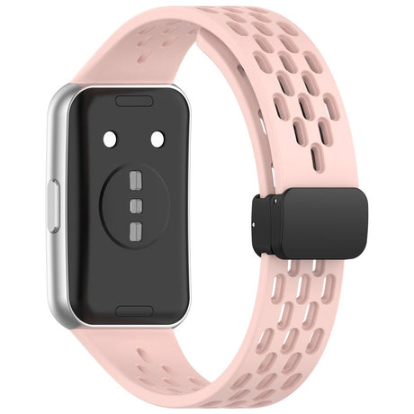 Huawei Band 11 / 11 Pro EIDERWOOD Perforated Silicone Strap - Pink