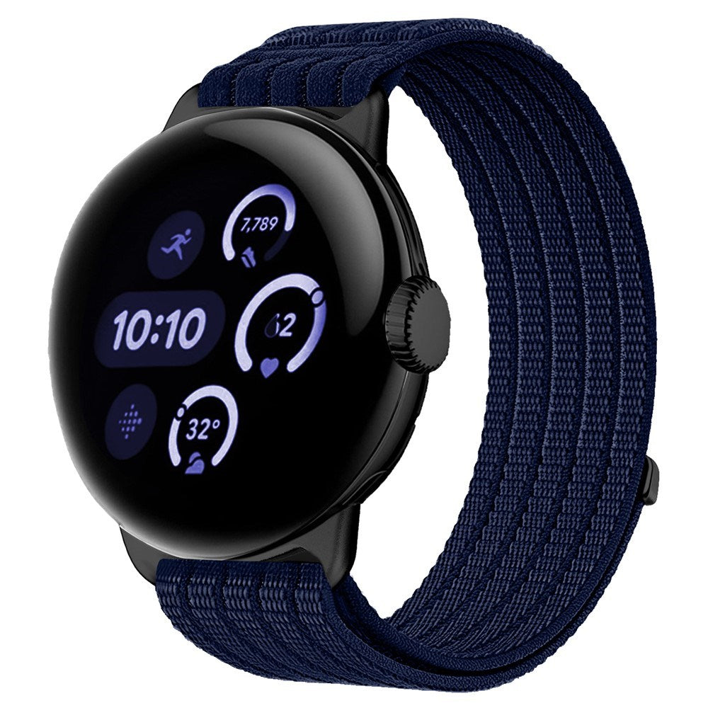 Google Pixel Watch 4 / 3 / 2 / 1 (41mm) EIDERWOOD Nylon Watch Strap - Dark Blue
