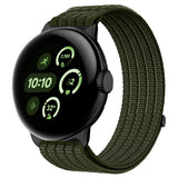 Google Pixel Watch 4 / 3 / 2 / 1 (41mm) EIDERWOOD Nylon Watch Strap - Dark Green