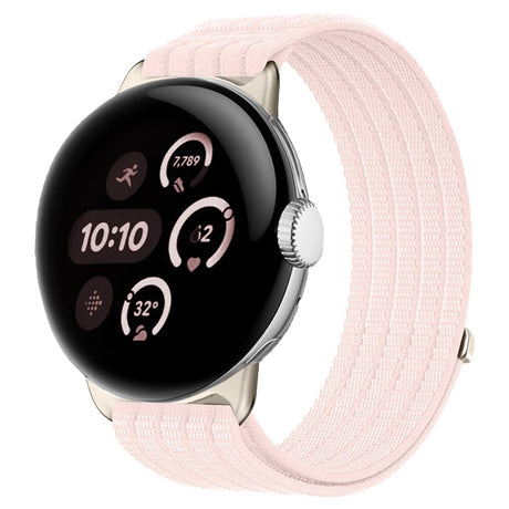Google Pixel Watch 4 / 3 / 2 / 1 (41mm) EIDERWOOD Nylon Watch Strap - Pink
