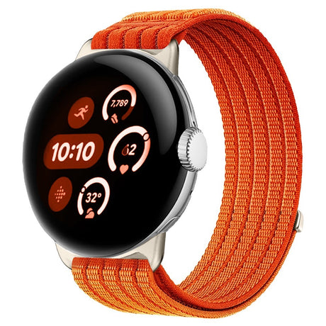 Google Pixel Watch 4 / 3 (45mm) EIDERWOOD Nylon Watch Strap - Orange