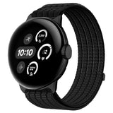 Google Pixel Watch 4 / 3 (45mm) EIDERWOOD Nylon Watch Strap - Black