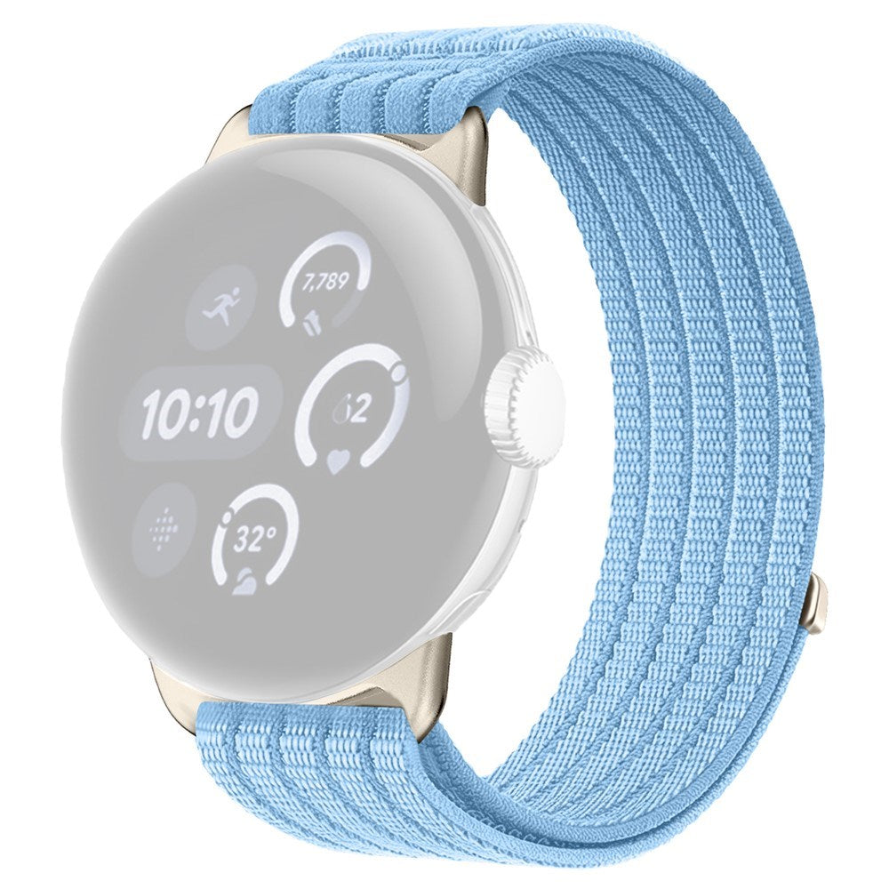 Google Pixel Watch 4 / 3 (45mm) EIDERWOOD Nylon Watch Strap - Light Blue