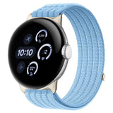 Google Pixel Watch 4 / 3 (45mm) EIDERWOOD Nylon Watch Strap - Light Blue