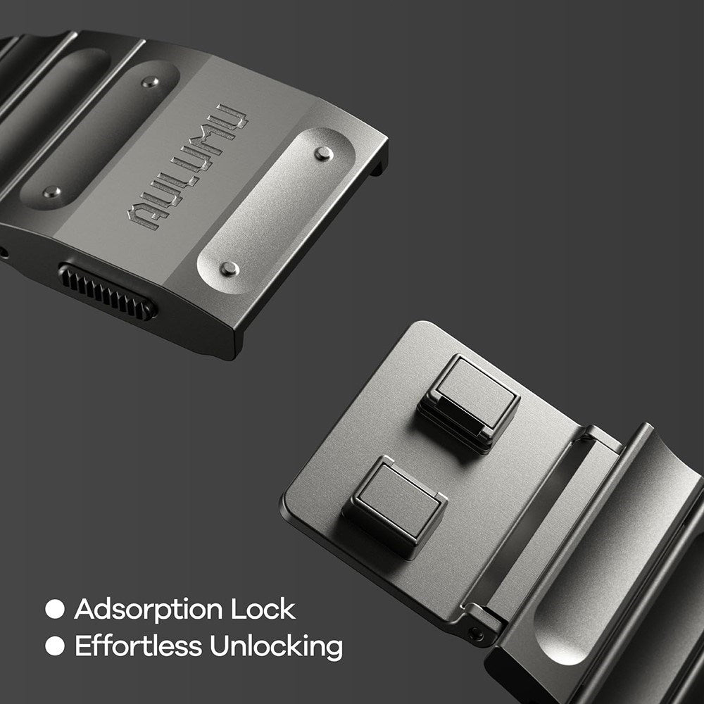 Apple Watch (42/44/SE/45/46/49mm) Aulumu C01 Titanium Strap - Silver
