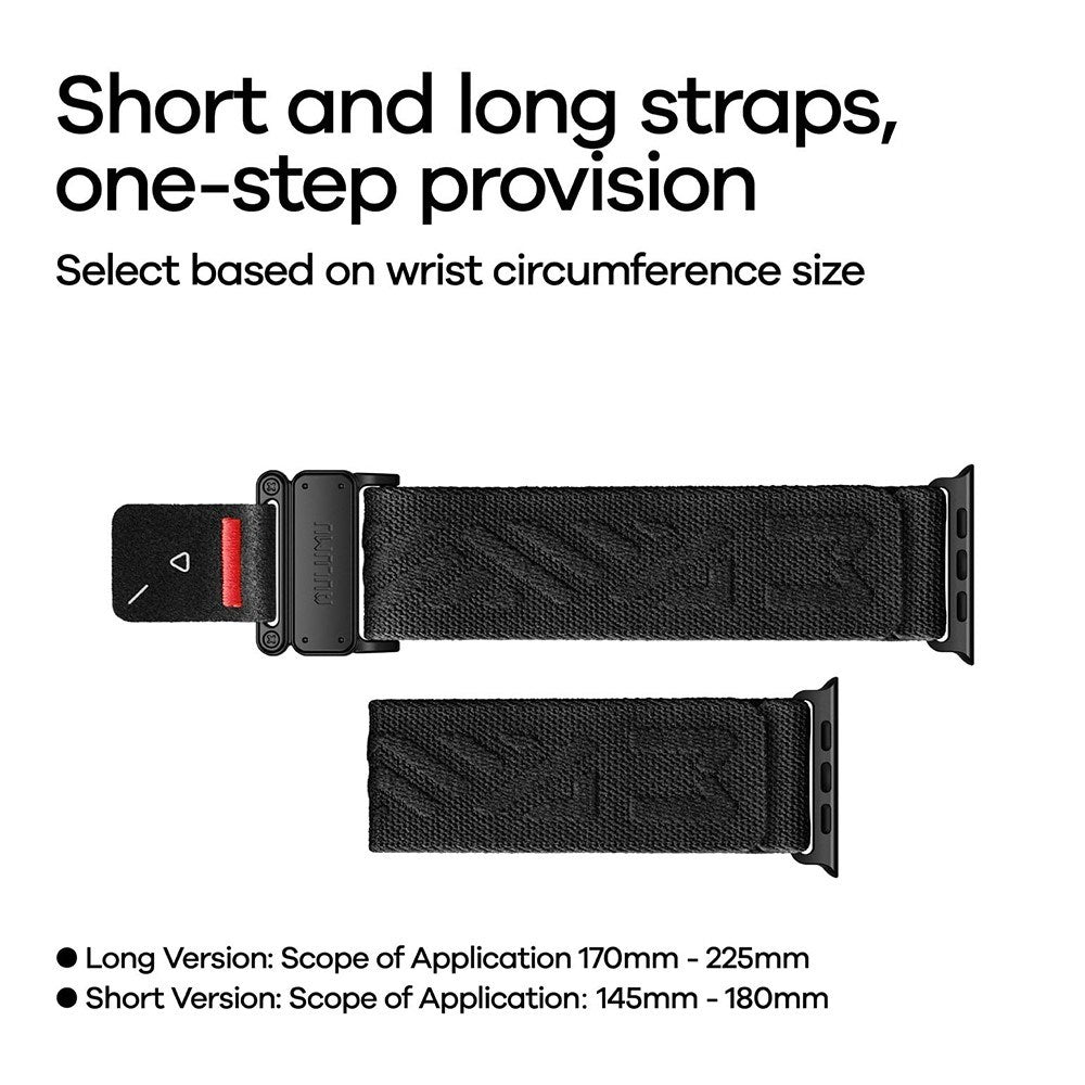 Apple Watch (42/44/SE/45/46/49mm) Aulumu C03 Nylon Strap - Silver