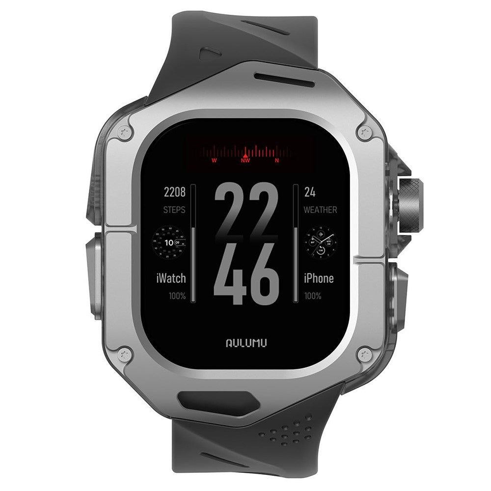 Apple Watch Ultra 4 / 3 / 2 / 1 (49mm) AULUMU Watch Strap w. Titanium - Black